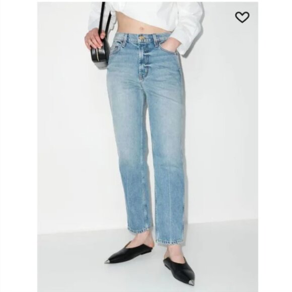 B SIDES Light Blue Straight Leg Jeans - Picture 1 of 7